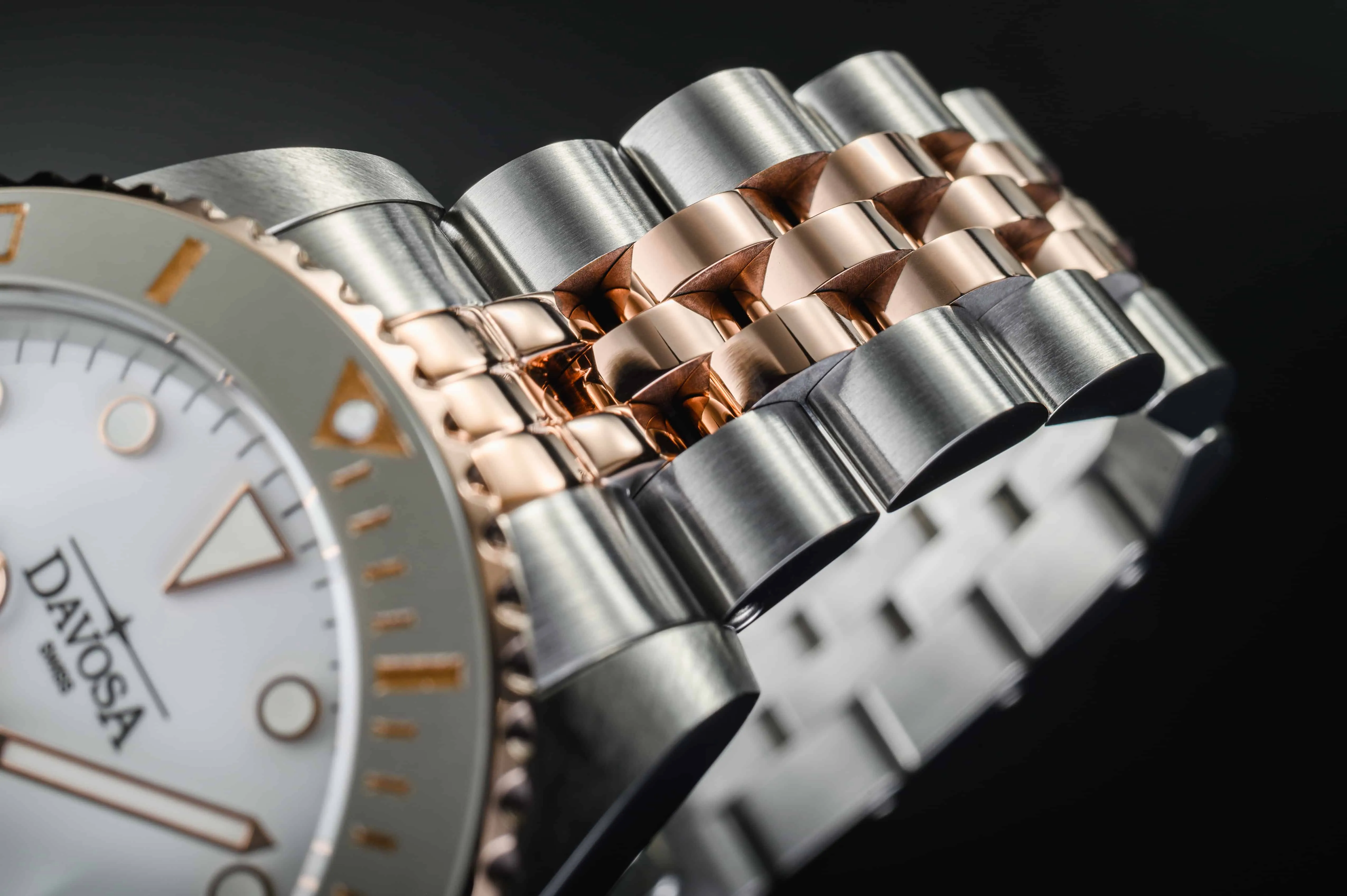 Ternos Medium Automatic White Rose Gold Diving Watch 16619602