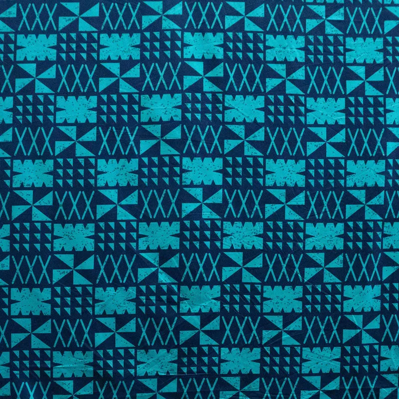 Traditional Polynesian Tapa Design Fabric | Polyester