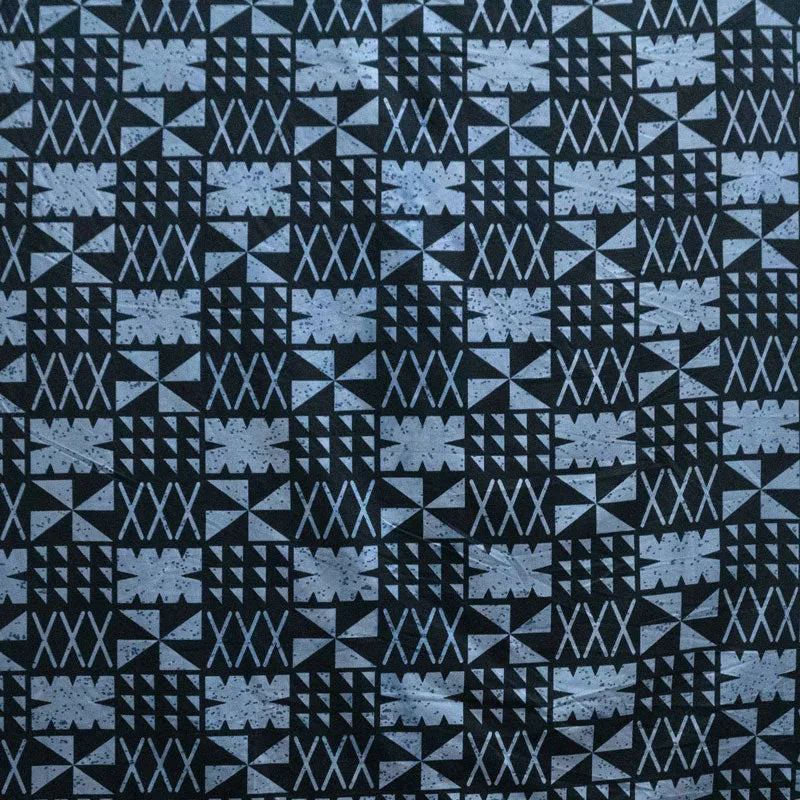Traditional Polynesian Tapa Design Fabric | Polyester
