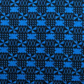 Traditional Polynesian Tapa Design Fabric | Polyester
