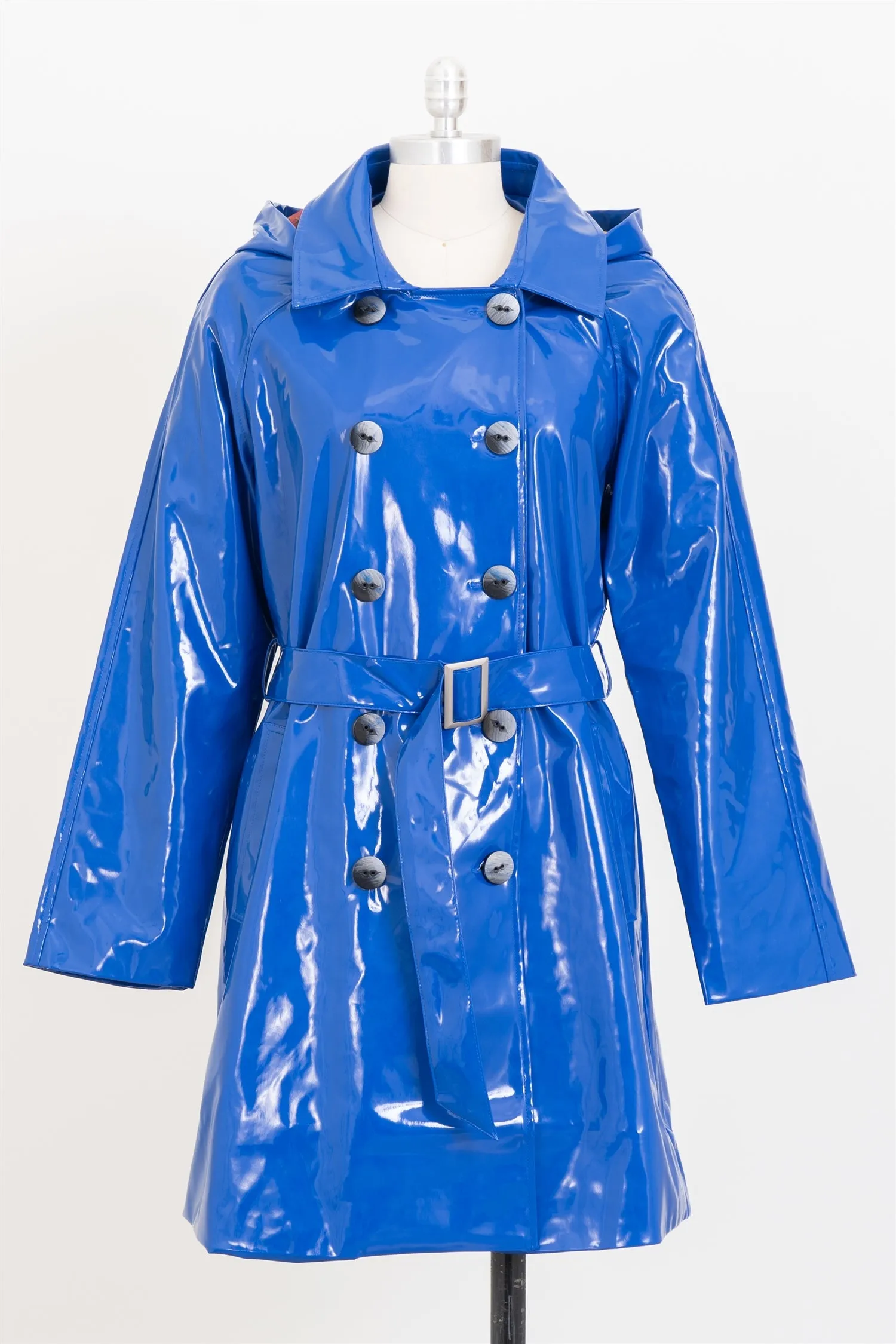 UBU 21217PU Print Hooded Rain Jacket