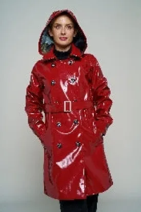 UBU 21217PU Print Hooded Rain Jacket