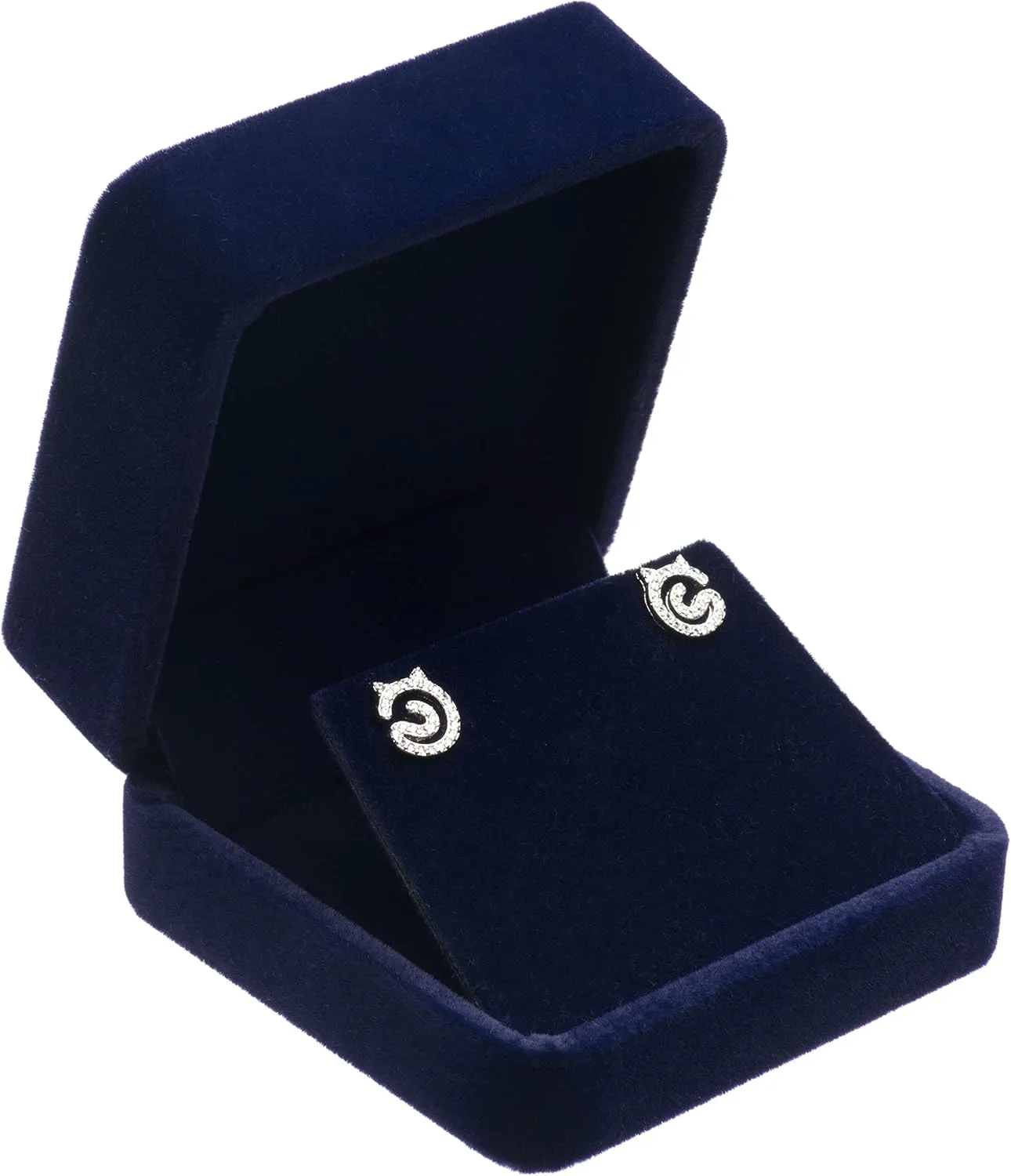 Velvet Earring Gift Boxes Jewelry Box (Blue)