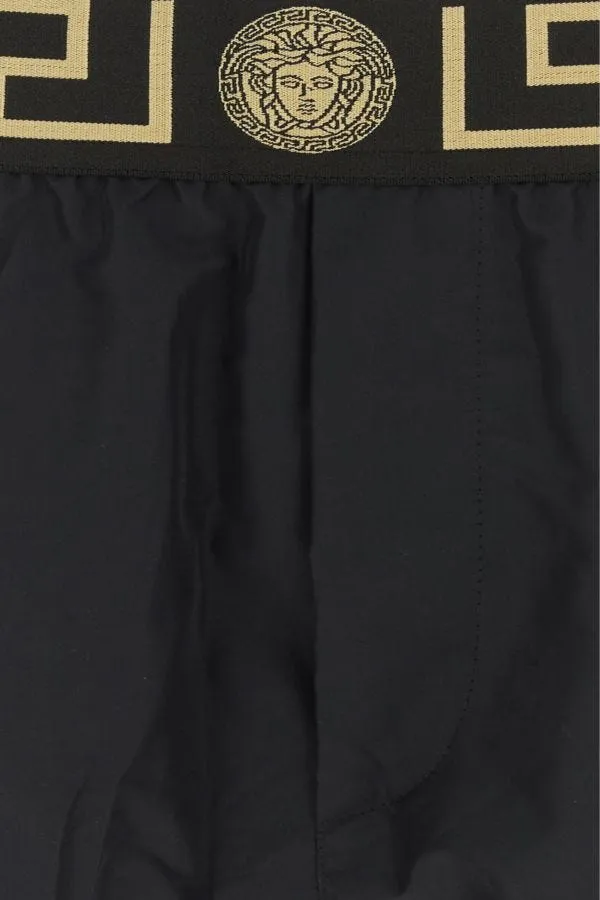 VERSACE | Black polyester swimming shorts