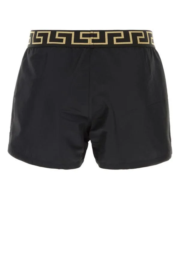 VERSACE | Black polyester swimming shorts