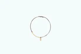 Vitamin Quarter Gold Cord Bracelet Gray (14K)