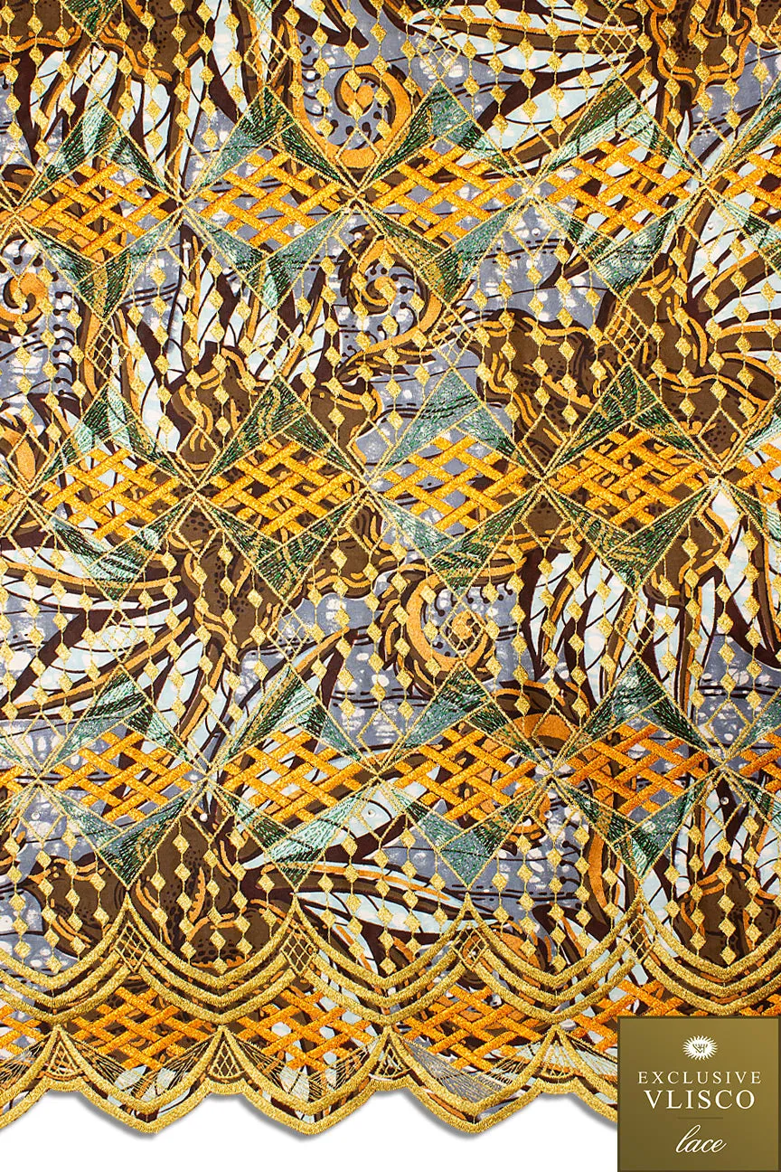 Vlisco Exclusive with Lace Embroidery - VHL5003