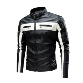 Winter new leather jacket for men's