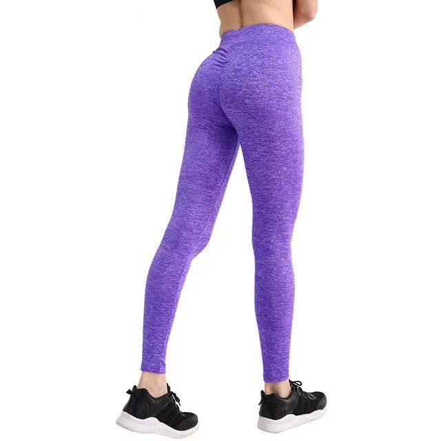 Women Leggings Fitness Workout Legging Push Up Sports Jegging Sexy V-Waist Legging Women