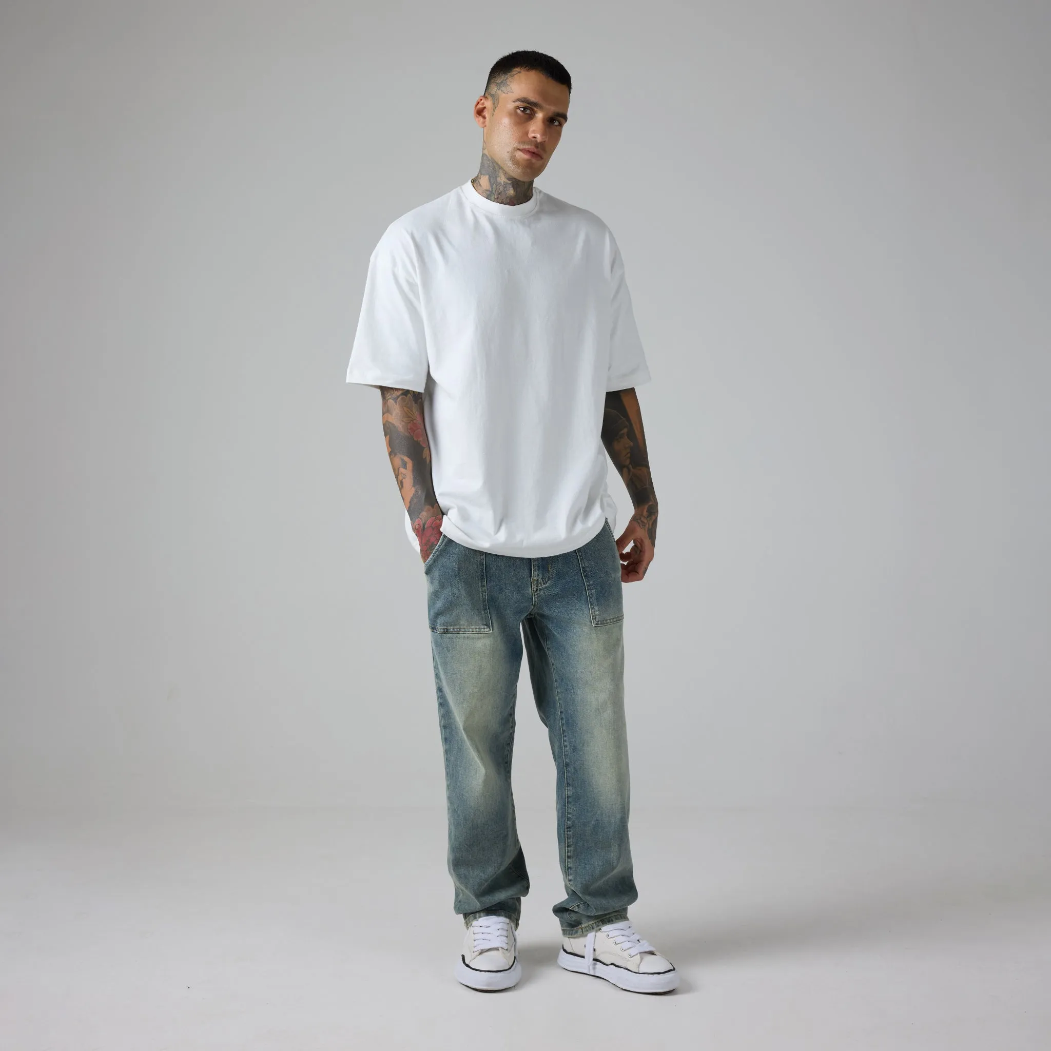 Worker Jean | Washed Blue