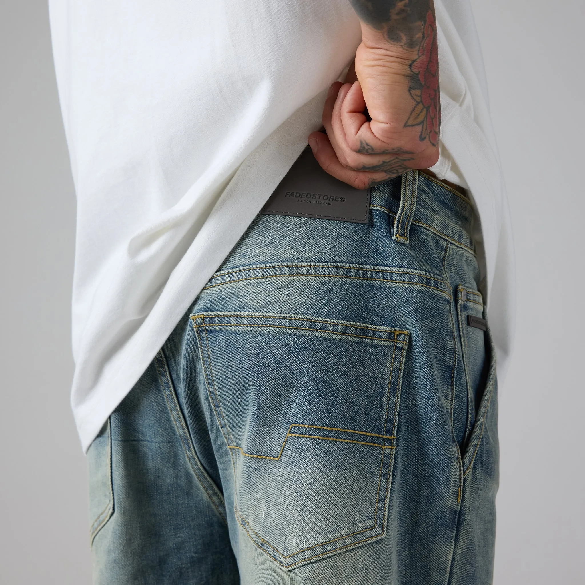Worker Jean | Washed Blue