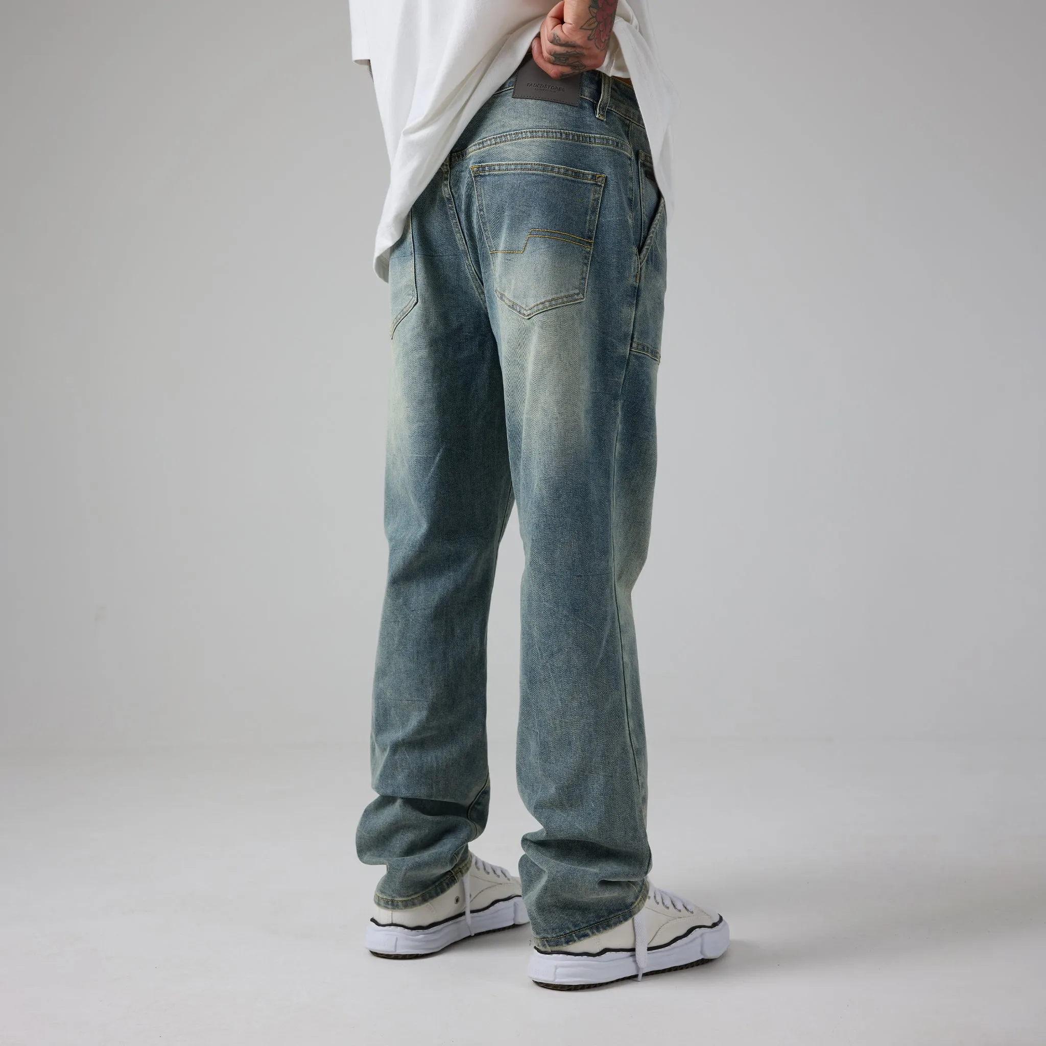 Worker Jean | Washed Blue