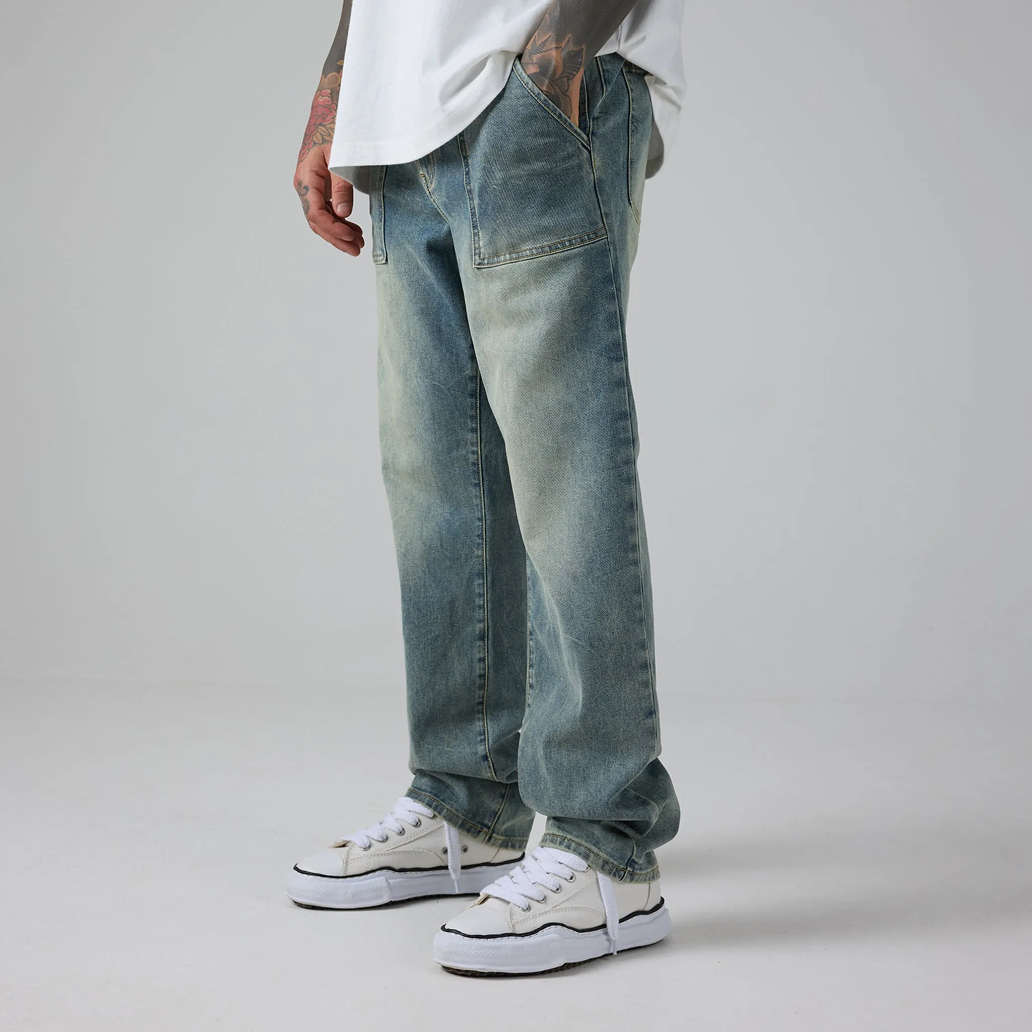 Worker Jean | Washed Blue